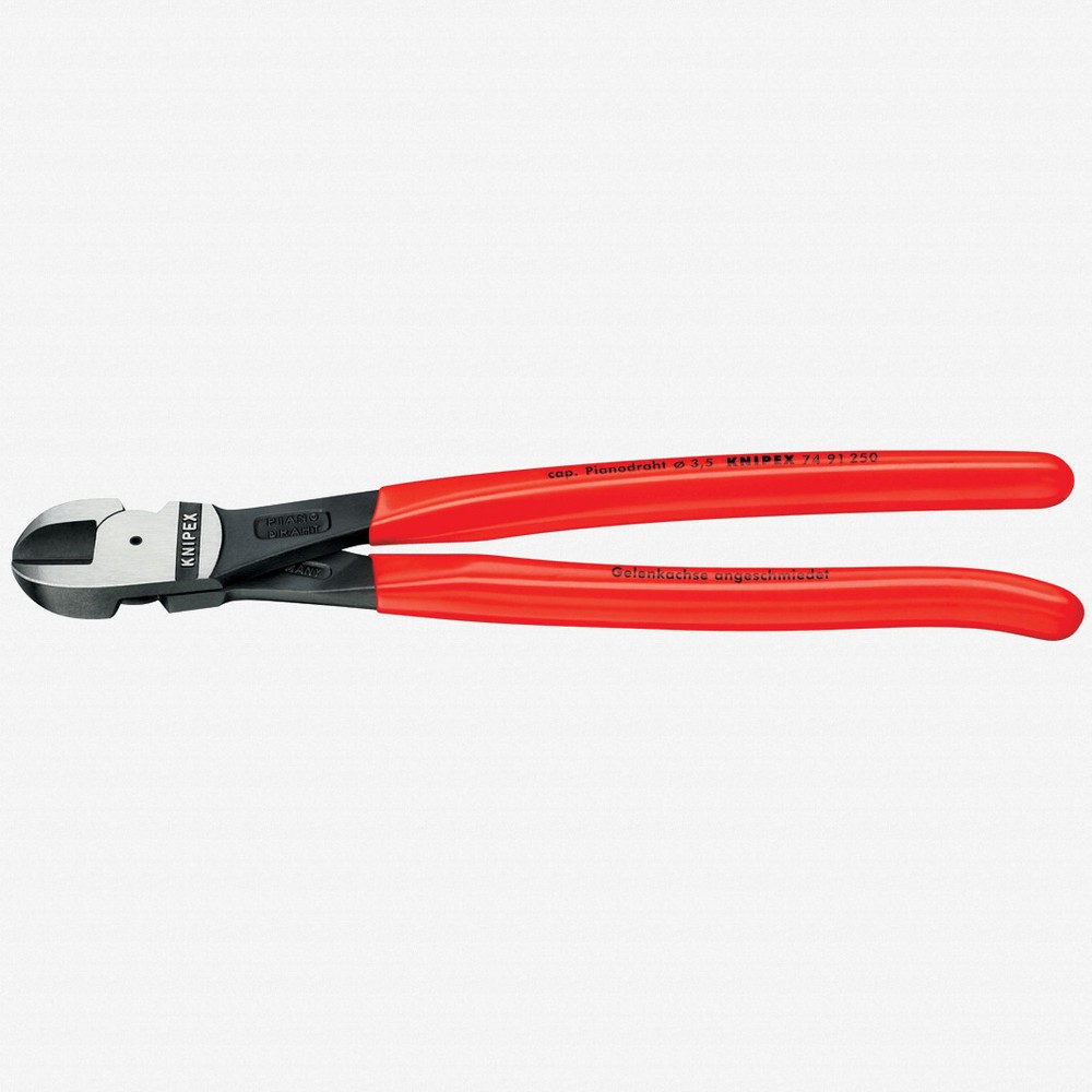 Knipex 10" High Leverage Center Cutters - Plastic Grip