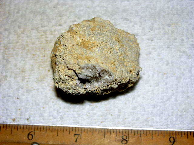 Geode pair opened with crystal centers 2 inch G38