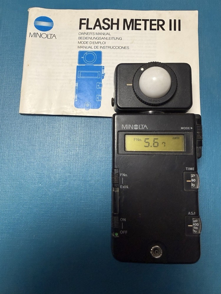 Minolta Flash Meter III W/manual