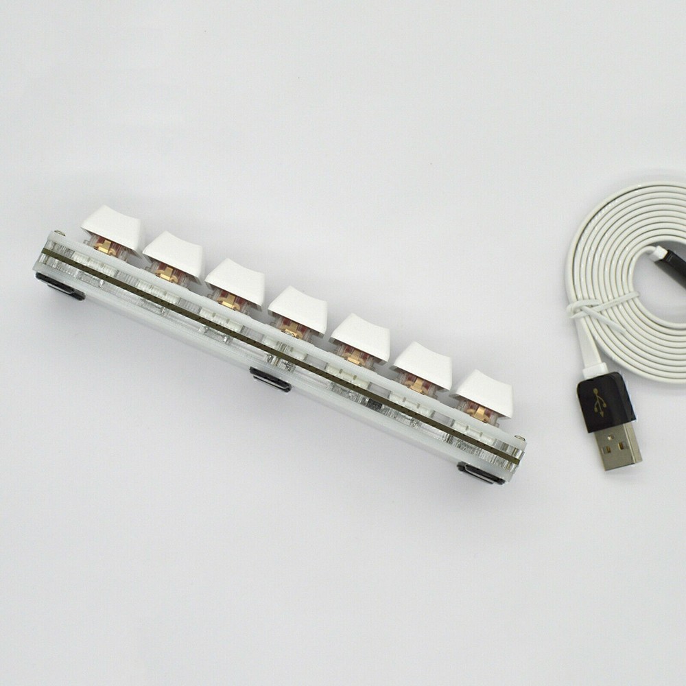 7 Keys HID Standard Keyboard USB Interface Custom Macro Mini Mechanical Keyboard