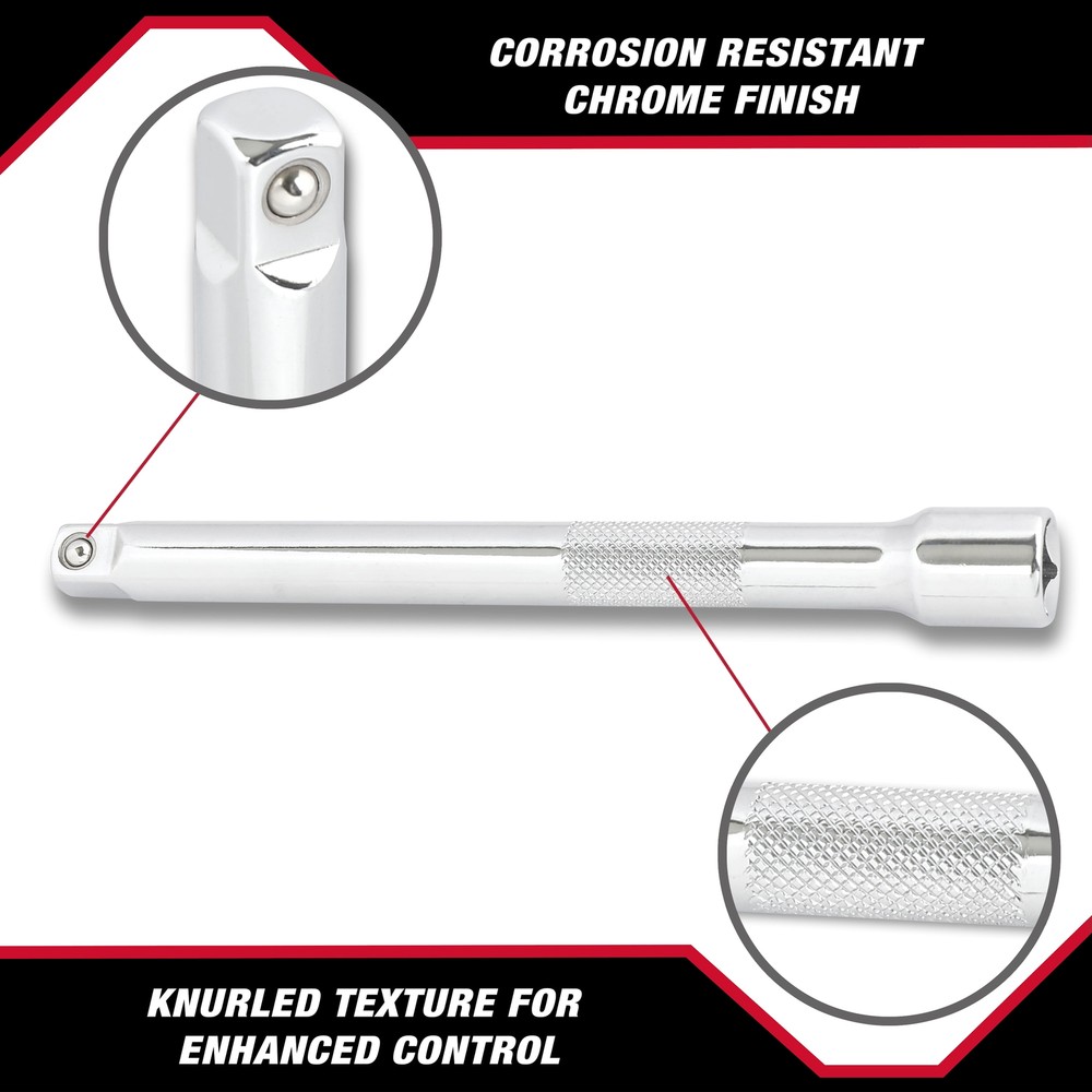 Hyper Tough 3/8-inch Socket Extension Set, 3-Sizes, Model 5807