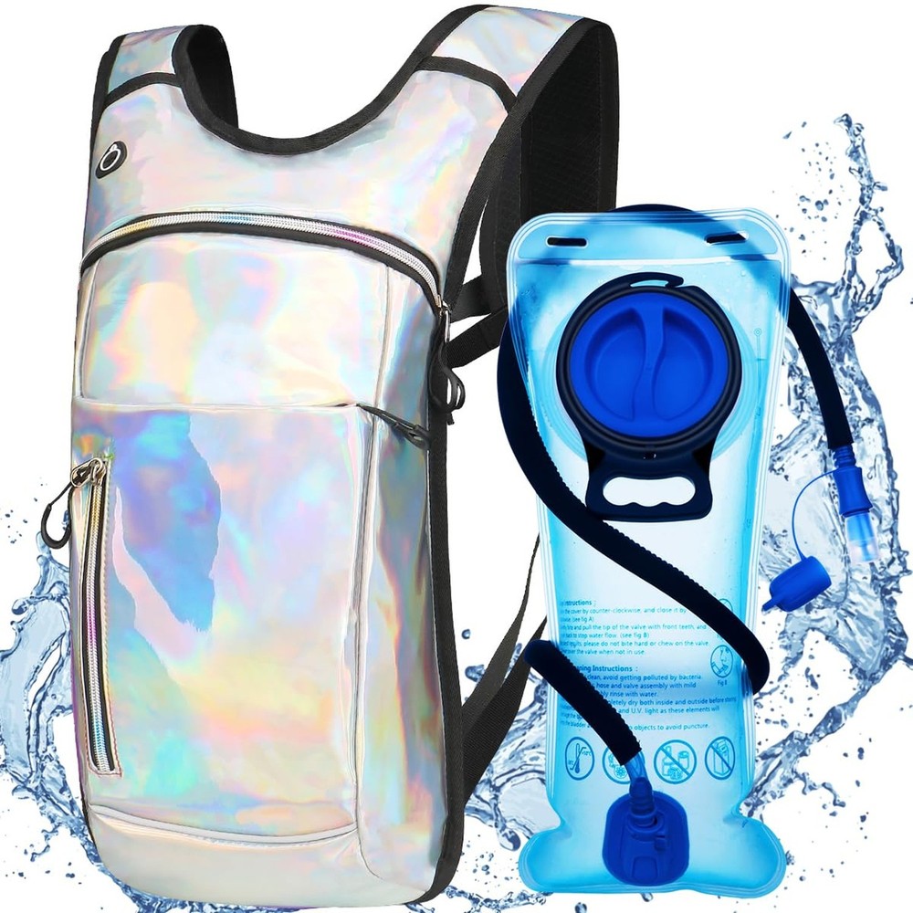 Hydration Backpack, Water Backpack with 2L Hydration Bladder, Rave Backpack H...