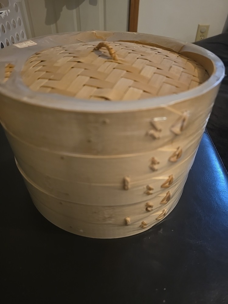 3 Piece Bamboo Steamer