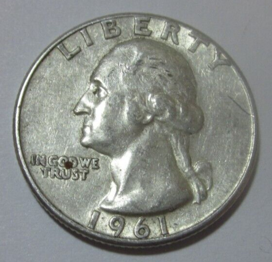 1961  Washington Silver Quarter   90% Silver