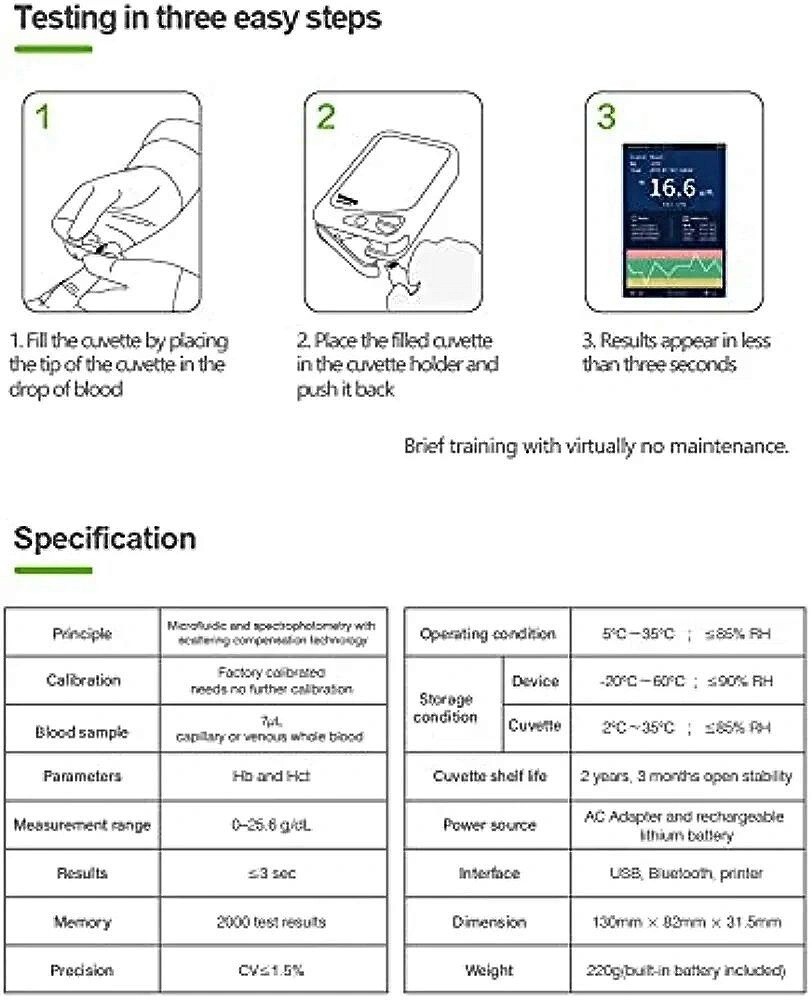 Canine & Feline Portable Hemoglobin Analyzer