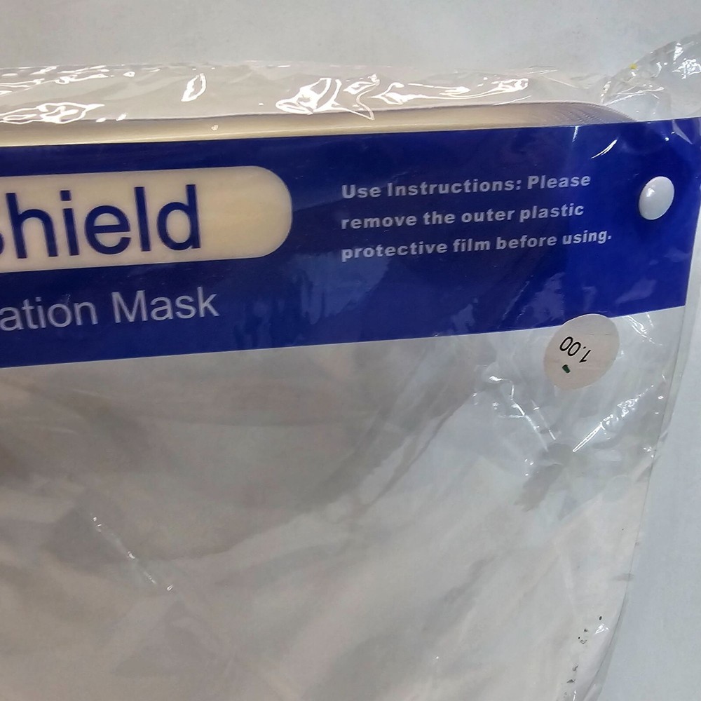 Face Shield Protective Isolation Mask 8.5x13" Clear Cover