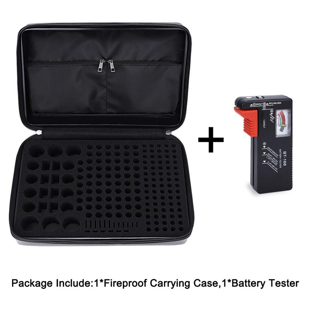 DocSafe Storage Ottoman+Battery Organizer Storage Box