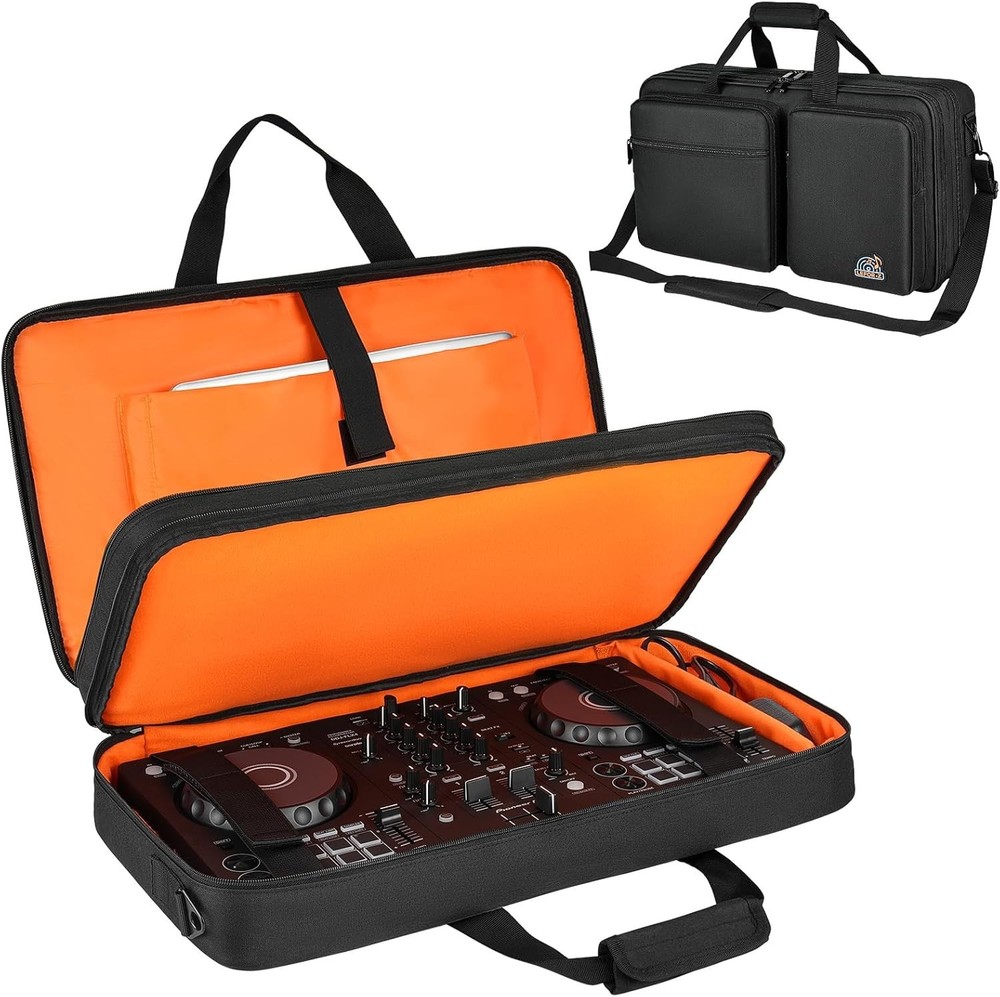 DJ Controller Case for Pioneer DDJ in Black+Orange