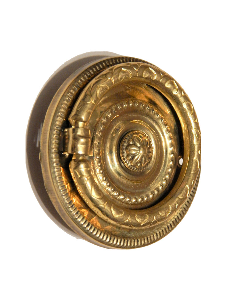 Ring Drawer Pull Colonial Revival Brass 2"