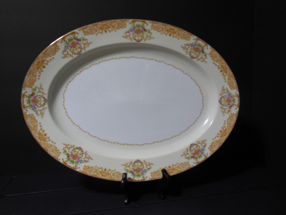 Noritake Garvin 16” Oval Serving Platter (B044)