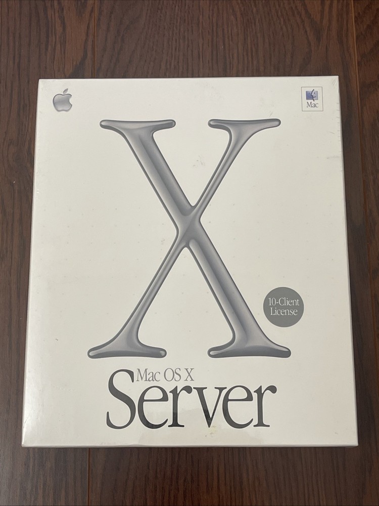 Vintage 2001 Apple Mac OS X Server Software CD Version 10.1 SEALED 10 client