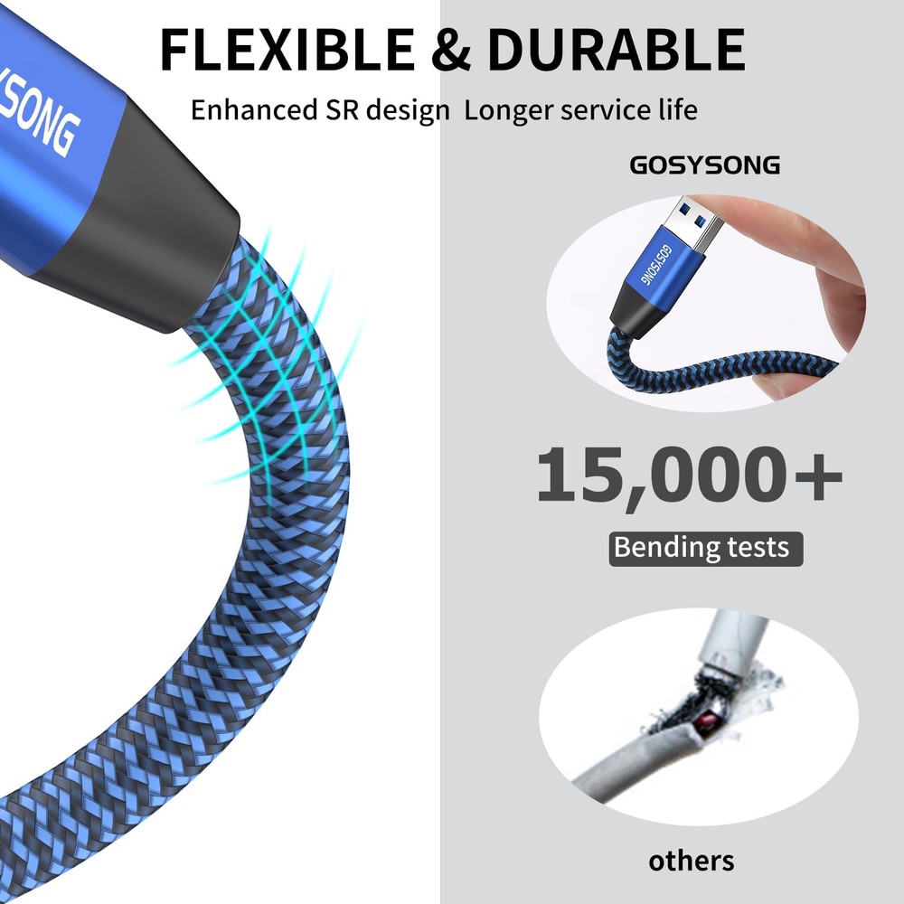 100ft Active USB 2.0 Cable, Type A to B, High Speed 100ft, Blue