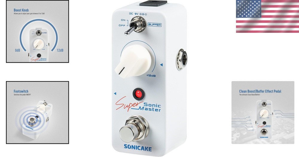 Mini Pure Boost Pedal +12dB Gain