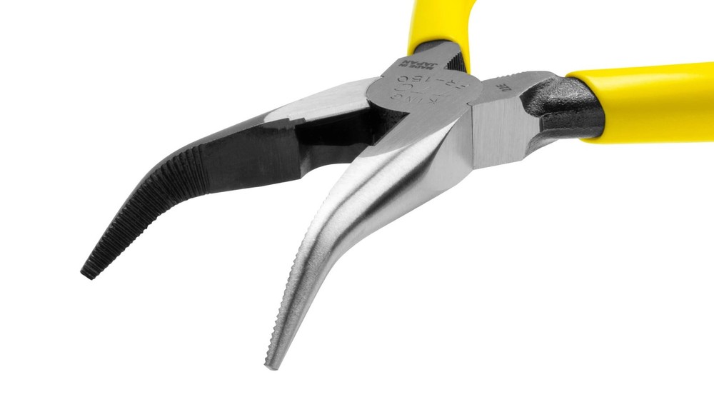 Fr150 Bent Nose Pliers Chrome Plated 6inch.