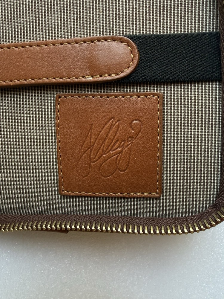 Frank Clegg Cognac Leather Tie Case