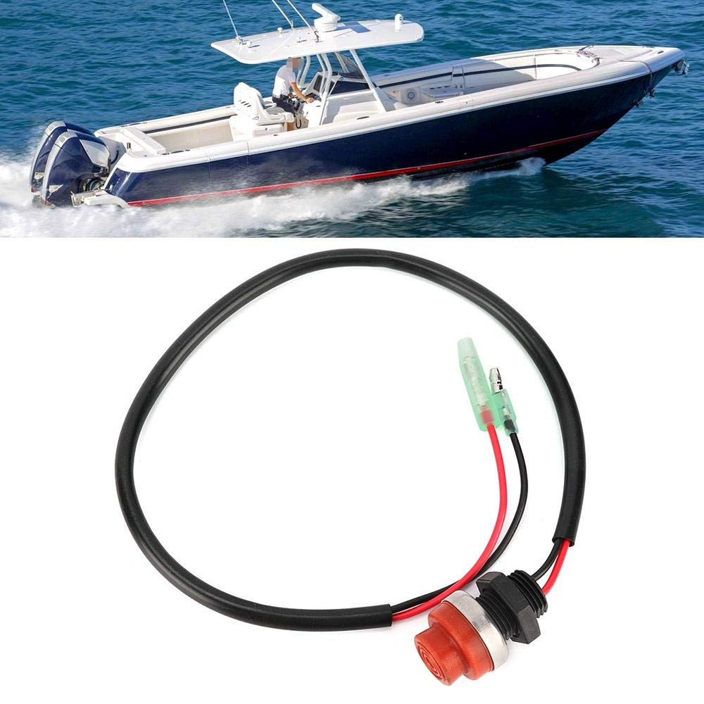 For 1989 Outboard Start Button Boat Button Switch, Start Stop Switch Keyless Pus