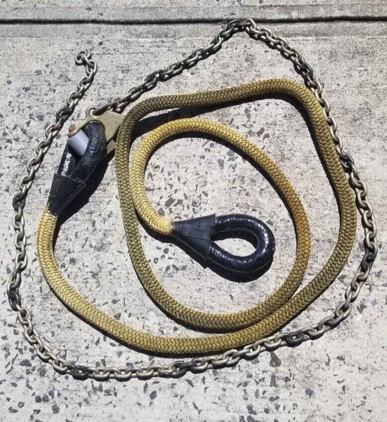 HUMVEE, CUCV 1" x 11' Military tow rope, Double Braid Nylon