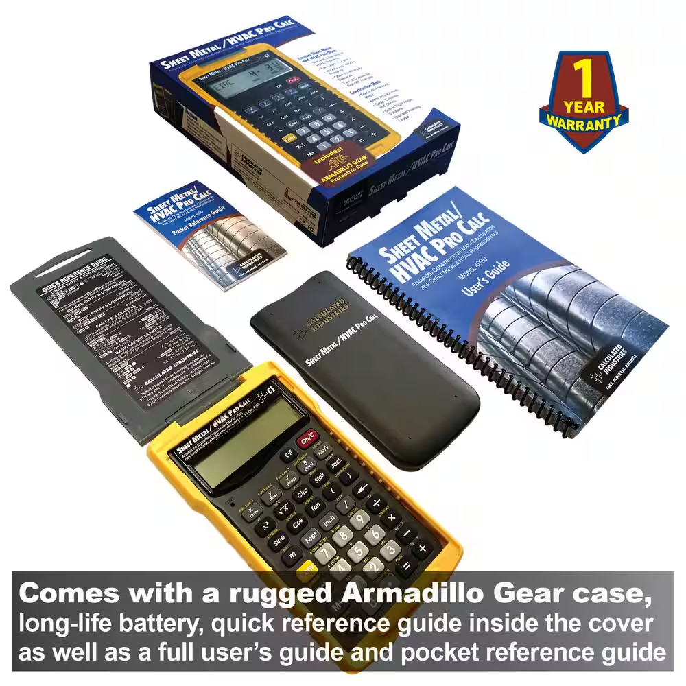 Sheet Metal/Hvac Pro Calc Calculator
