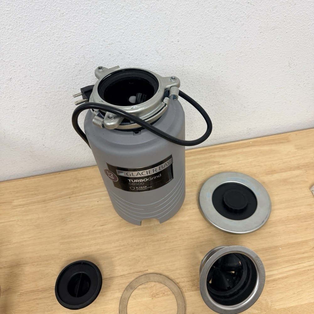 Glacier Bay TurboGrind Continuous Feed Garbage Disposal with Power Cord 1/2 HP