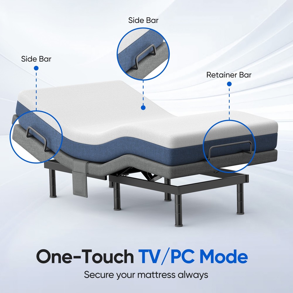 Used Adjustable Bed Frame Zero Gravity Powered Base w/ Massage Remote Twin XL