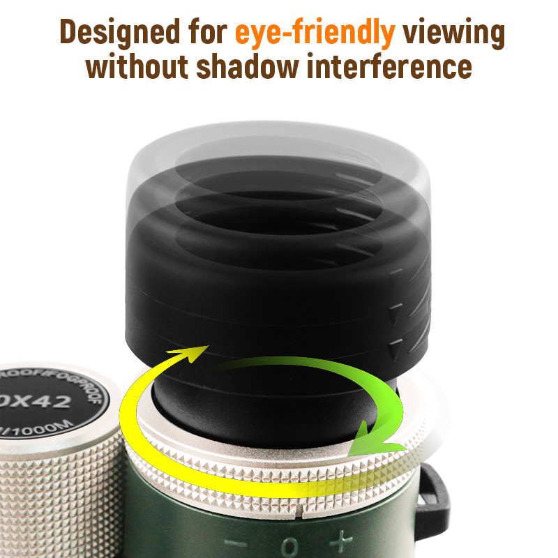 HD 10x42 Binoculars Optical System High Light Transmittance Birdwatching