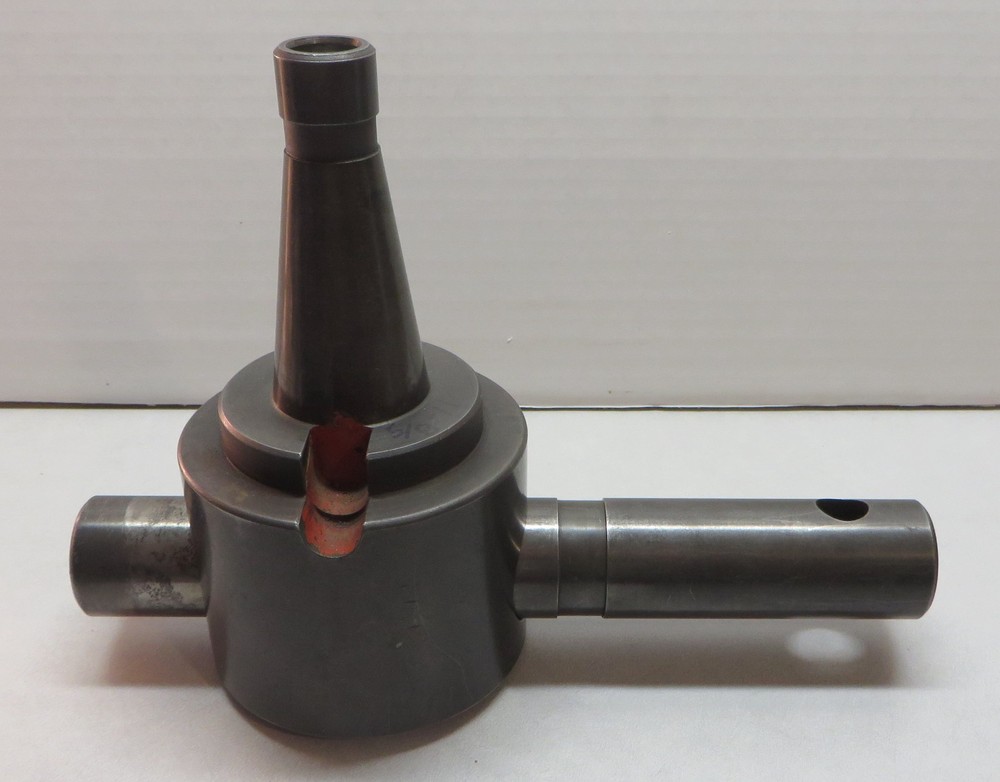 NMTB40 BORING HEAD, WITH BORING BAR, USED, MILLING TOOL. UNKNOWN  MAKER. AS IS.
