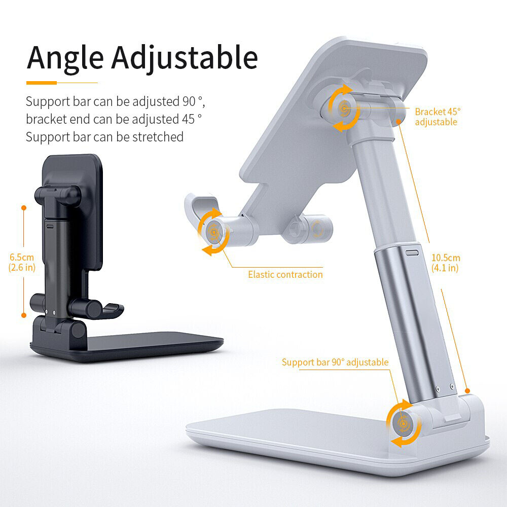 Adjustable Cell Phone Tablet Stand Desktop Holder Mount Mobile Phone iPad iPhone