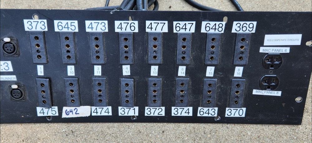 U:3 Fore Runner Board with Wires Patch Panel Stage PIN, Theatre Install