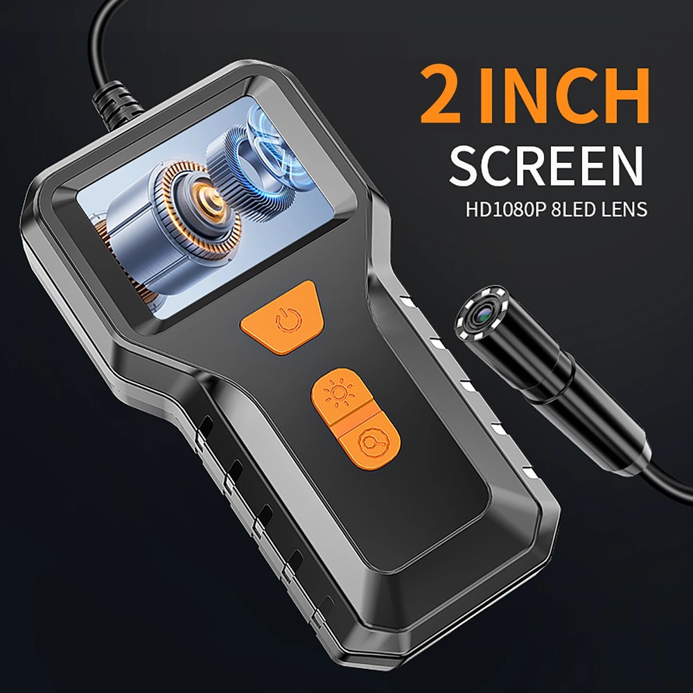 Handheld Endoscope Camera HD 1080P Borescope Tools with 2 INCH Scope Camera