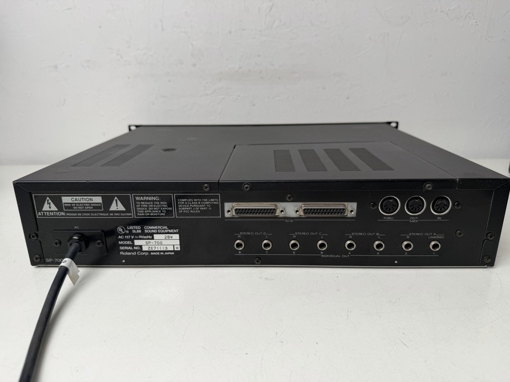 Untested Fully - Dim Display - Roland SP-700 Digital Sampler Playback Module