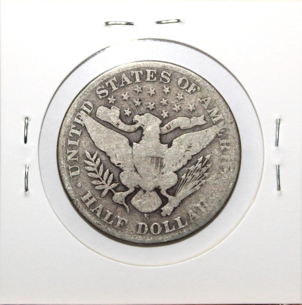 1906 S US Barber Silver Half Dollar G Good