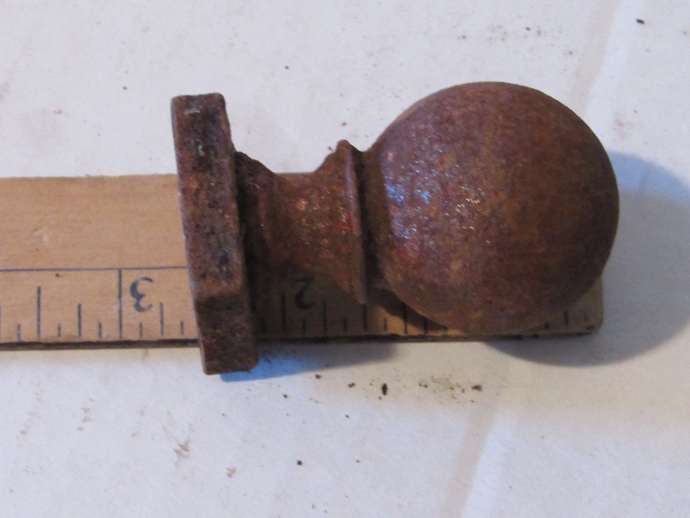3 Iron Salvaged Finial, Knobs, Toppers, DIY,