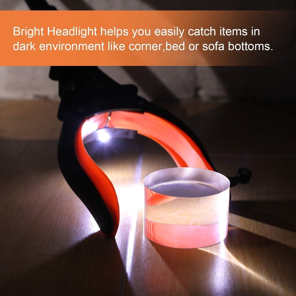 2-Pack Grabber Reacher Tool 32" Lightweight Easy Use with Light for Elderly