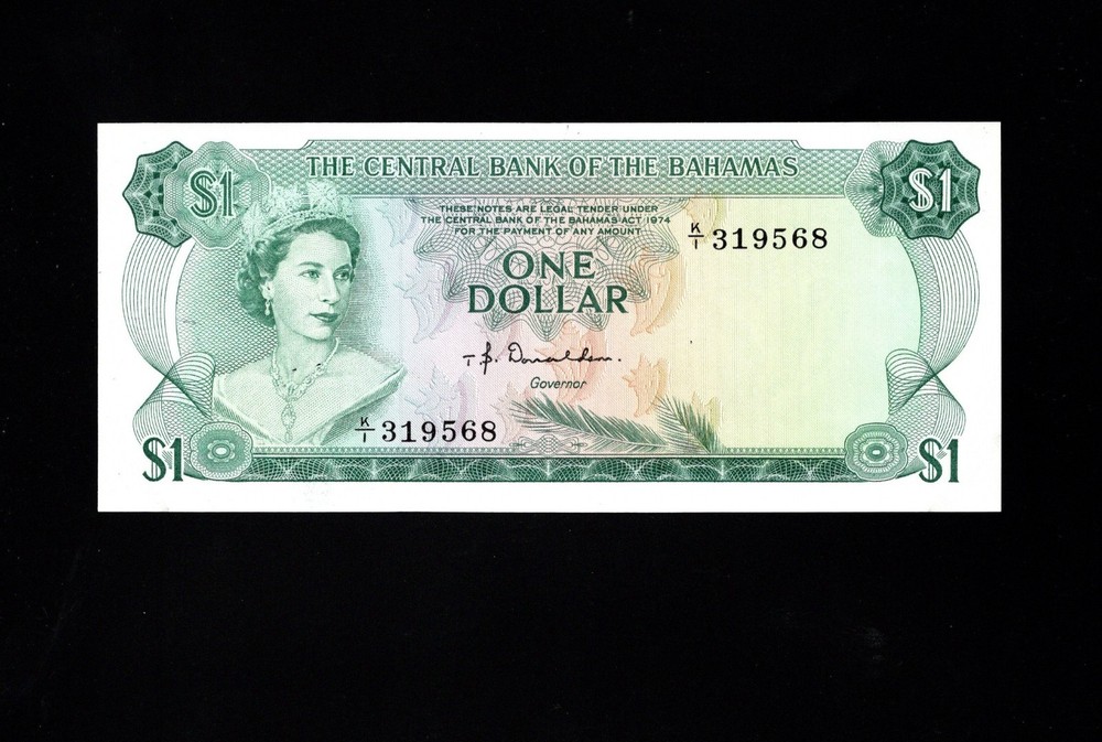 Bahamas - One Dollar Note - L1974 - Crisp Unc.