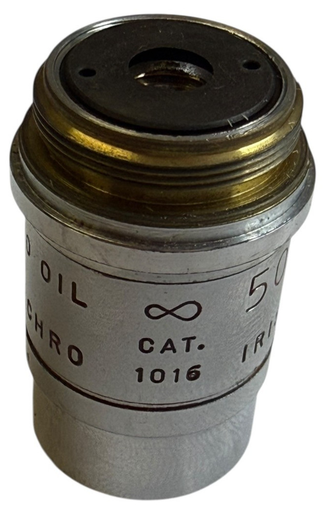 Olympus Plan Achro 50x 0.80 Oil Microscope Objective Iris Diaphragm