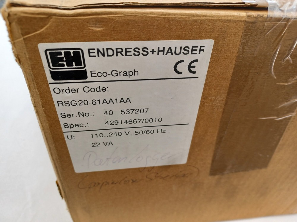 E+H Endress + Hauser Daten- Loger Eco-Graph RSG20-61AA1AA