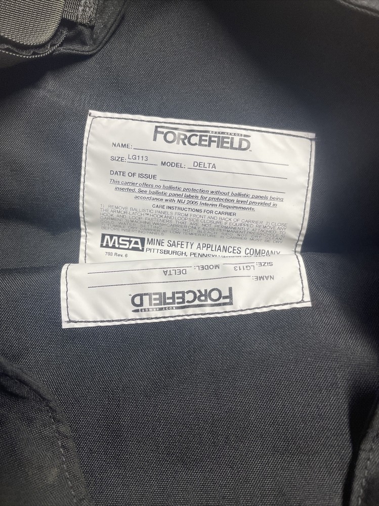 MSA LG113 DELTA LARGE FORCEFIELD VEST