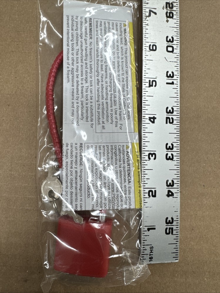 Gun Trigger Lock 12” Steel Cable Universal
