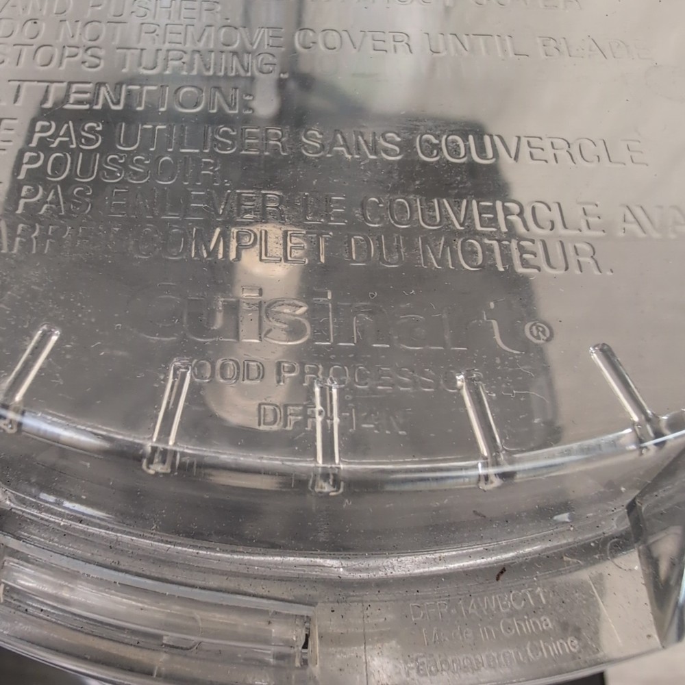 Cuisinart Custom 14 14-Cup Food Processor - Brushed Stainless No Blades Tested