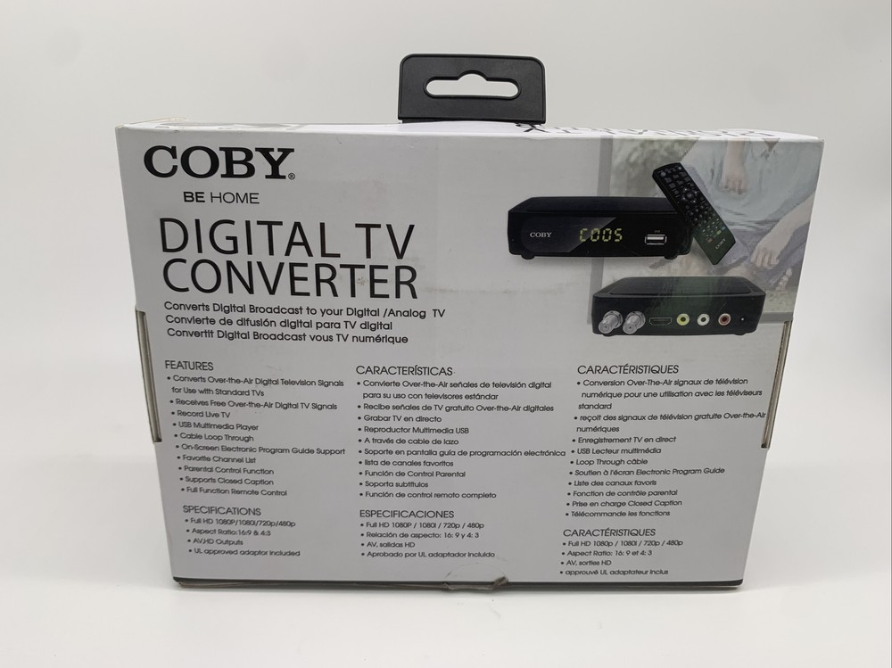 COBY BE HOME DIGITAL TV CONVERTER #5