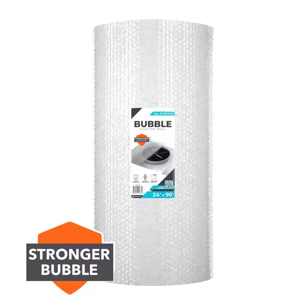 24 In. X 90 Ft. Clear Bubble Cushion