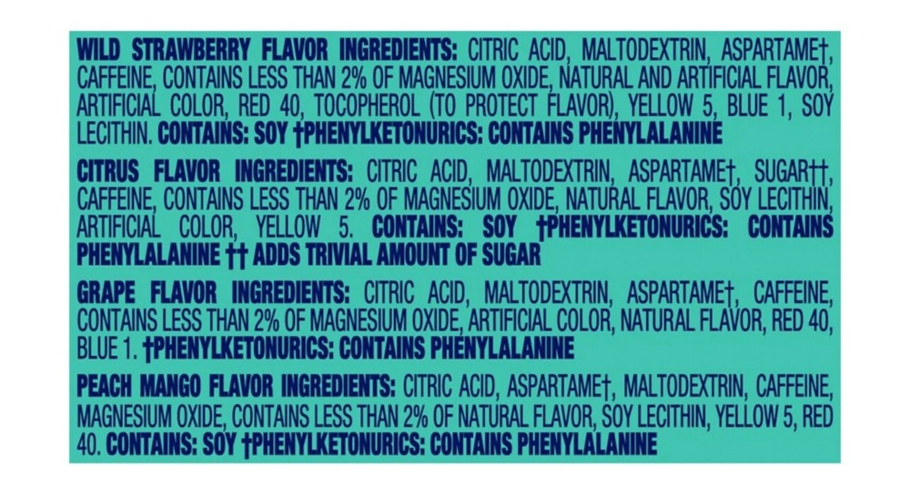 Crystal Light Energizing Variety Pack w/Caffeine - 44 Packets - Free ship!!