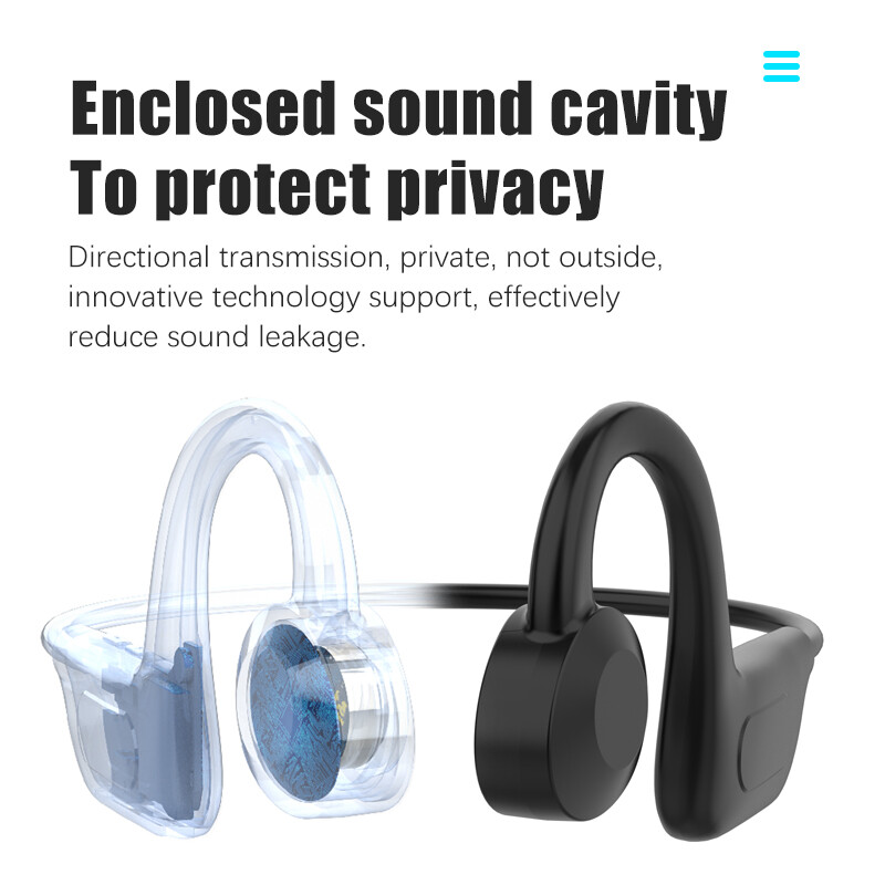 Ear-Hook Comfortable Wireless Bluetooth Headset Stereo Headphone Bone Conduction