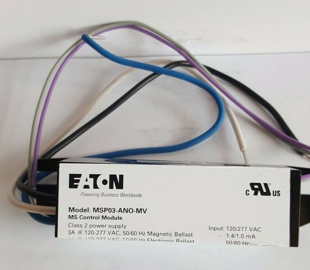 LOT OF 2-EATON COOPER MSP03-ANO-MV MS CONTROL MODULE