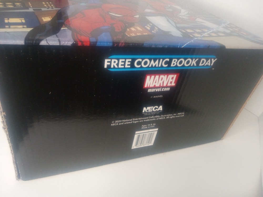 SPIDER-MAN FREE COMIC DAY Printed Comic Short Box Storage Marvel 15"x8"x12"