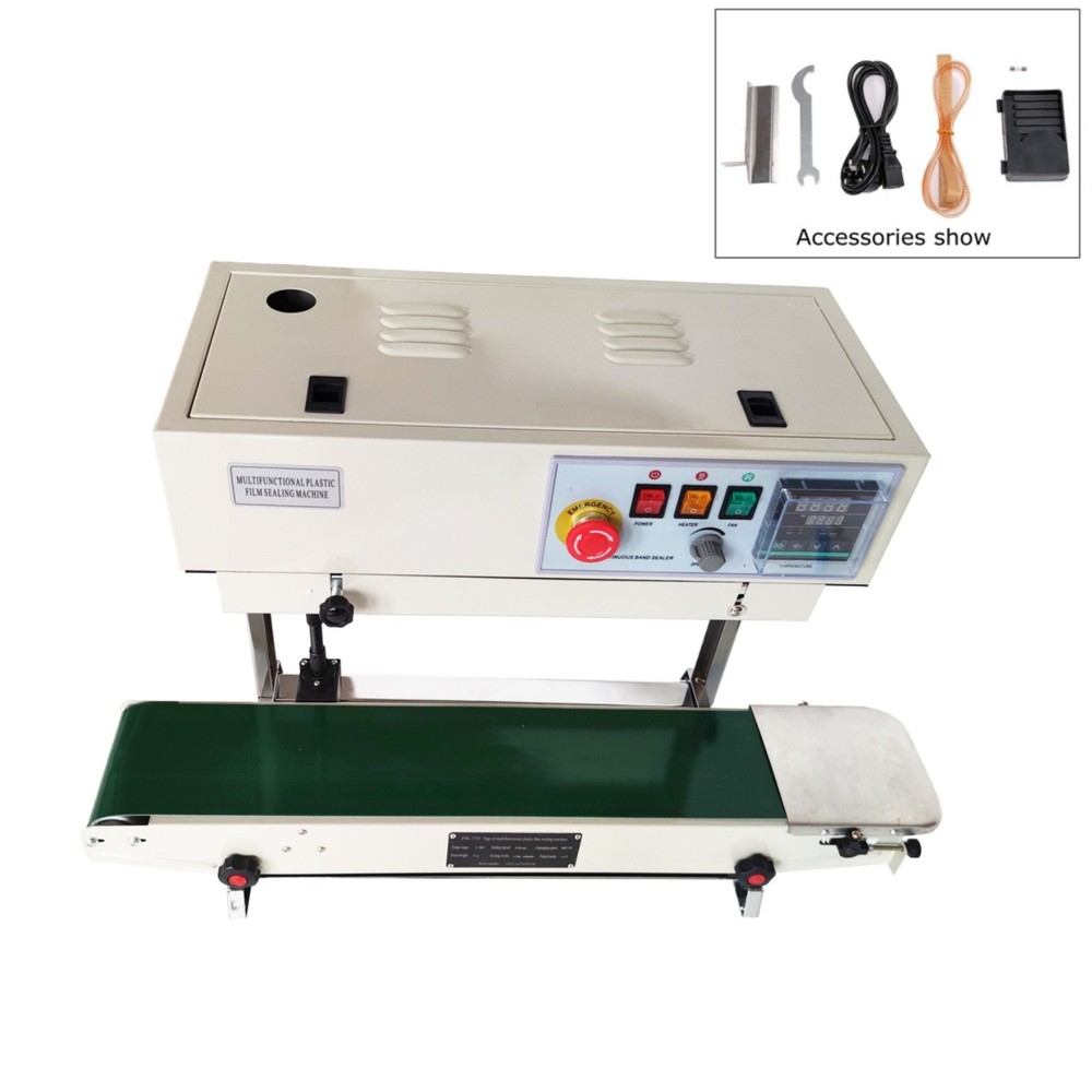 Digital Display Continuous Sealing Printing Machine FR-770 Bag Sealer 110V