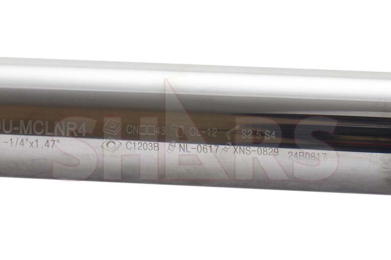 SHARS 1-1/4" RH MCLNR Coolant Through Indexable Solid Carbide Boring Bar CNMG M]