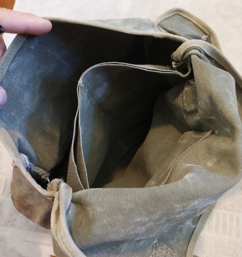 Vintage Military Haversack Messenger Bag