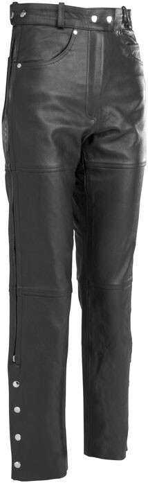 River Road Women's Leather 5 Pocket Motorcycle Pants