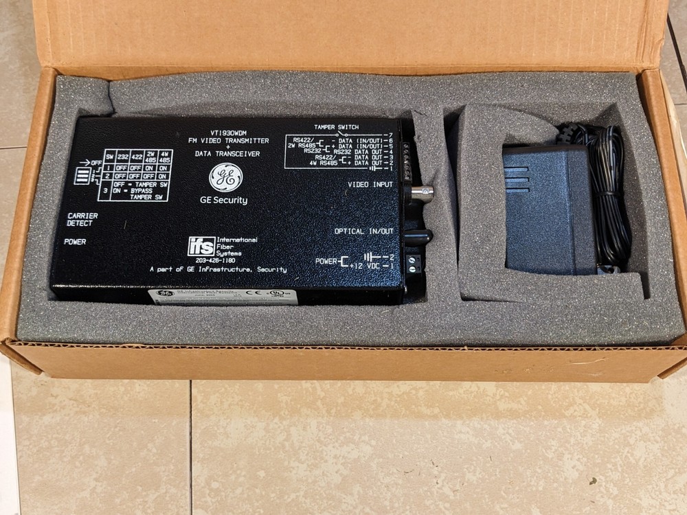 International Fiber System P/N 203-426-1180 video transmitter data transceiver